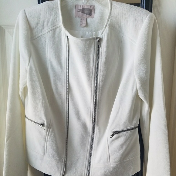 Collarless Moto Jacket - Picture 3 of 8